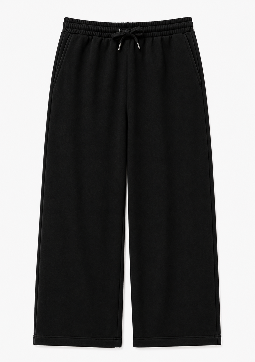 Black Wide Leg Jogger Pants